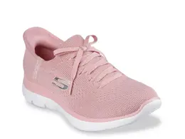 Skechers Hands Free Slip-ins Summits Новые ежедневные кроссовки-слипоны — женские, светло-розовые 582153 | light pink