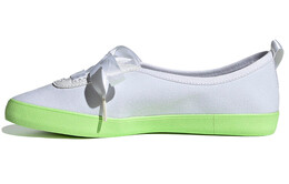 Кроссовки для скейтбординга женские, низкие, белые/зеленые Adidas Neo eg9042