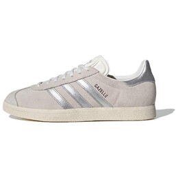 Кроссовки Adidas Gazelle Lifestyle Shoes Unisex Low-top White/Silver, белый jh8640 | cloud white/metallic silver/miracle white