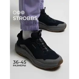 Кроссовки Strobbs, полнота 6 (RU)/ на среднюю стопу, размер 37, синий 103742764141