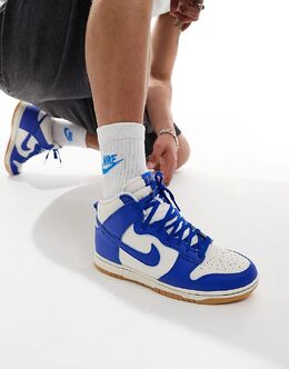 Кроссовки Dunk High SE белого и синего цвета Nike 134235688 | white
