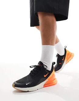 Кроссовки Air Max 270 черного, оранжевого и белого цвета Nike 135758287 | black
