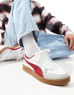 Кроссовки Puma Indoor белого и красного цвета 139712268 | blanco