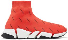 Кроссовки Balenciaga Speed 2.0 Sneaker 'All Over Logo - Intense Red', красный 617239 w2dbf 6910 | all over logo - intense red