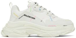 Кроссовки Balenciaga Triple S Sneaker 'Allover Logo - White Multi', белый 536737 w2fa8 9083 | allover logo - white multi