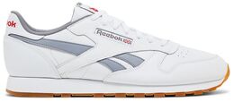 Кроссовки Reebok Classic Leather 'White Cold Grey Gum', белый fv1964 | white cold grey gum