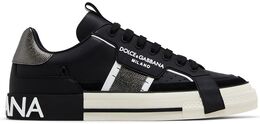Кроссовки Dolce & Gabbana Custom 2.Zero Low 'Black', черный cs1863 a0223 8b979 | black