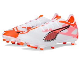 Кроссовки Puma Ultra 5 Match Firm, Artificial Ground Soccer Cleats, цвет Puma White-Puma Black-Glowing Red 9991226 | puma white-puma black-glowing red
