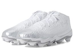 Кроссовки Under Armour Spotlight Hammer RM Football Cleats, цвет White/Metallic Silver/Metallic Silver 9978383 | white/metallic silver/metallic silver