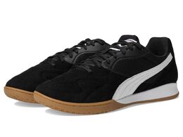 Кроссовки Puma King Top Indoor Trainer Soccer Shoes, цвет Puma Black-Puma White-Puma Gold 9991225 | puma black-puma white-puma gold