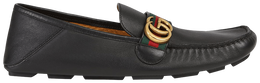 Кроссовки Gucci Noel Driver Loafer 'Black', черный 450891 dtm10 1060 | black