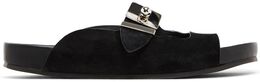 Кроссовки Lanvin Buckle Slides 'Black', черный fm csml01 sued p2410 | black