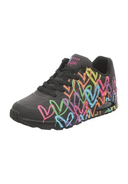 Кроссовки JGoldcrown: Uno - Highlight Love, на воздушной подушке, женские Skechers, цвет Bkmt Black And 0196642223263 | bkmt black and