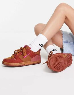 Кроссовки Dunk Low Disrupt 2 коричневого и розового цвета Nike 108483960 | bronze/pink
