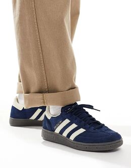 Темно-синие кроссовки Handball Spezial с резиновой подошвой Adidas 134169648 | multi