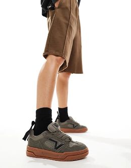 Кроссовки Upland из массивной замши темно-серого цвета с резиновой подошвой Vans 135591412 | grey