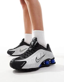 Кроссовки Shox R4 черного и серебристого цветов Nike 135764976 | black