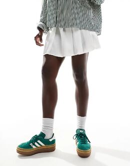 Кроссовки Gazelle Bold зеленого и белого цвета Adidas 135826130 | mgreen