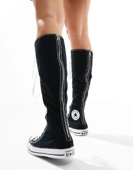 Кроссовки Chuck Taylor All Star Knee High черного и белого цвета Converse 136453993 | black