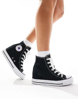 Кроссовки Chuck Taylor All Star Wedge черного цвета Converse 136454027 | black