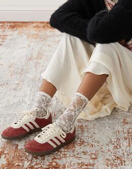 Кроссовки Samba OG бордового и бежевого цветов Adidas 138321008 | brown
