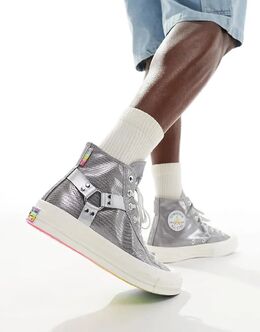 Кроссовки Chuck 70 Hi серебристого цвета Converse 140860016 | silver