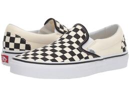 Кроссовки Unisex Vans Classic Slip-On, цвет Black and White Checker/White (Canvas) 7213526 | black and white checker/white (canvas)