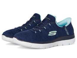 Кроссовки Skechers Summits Everyday Set Hands Free Slip-INS, цвет Navy Aqua 9988080 | navy aqua