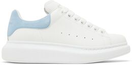 Кроссовки Alexander McQueen Wmns Oversized Sneaker 'White Powder Blue', белый 553770 whgp7 9412 | white powder blue