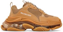 Кроссовки Balenciaga Wmns Triple S 'Clear Sole - Light Camel', коричневый 544351 w2ga1 2706 | clear sole - light camel