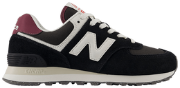 Кроссовки New Balance Wmns 574 'Black White Maroon', черный wl574wbe | black white maroon
