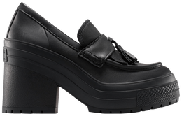 Кроссовки Converse Wmns Chuck 70 De Luxe Heel Loafer Platform Low 'Triple Black', черный a14714c | triple black
