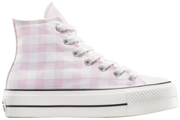 Кроссовки Converse Wmns Chuck Taylor All Star Lift Platform High 'Gingham', розовый a13663c | gingham
