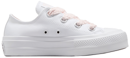 Кроссовки Converse Wmns Chuck Taylor All Star Lift Platform Low 'Crochet Laces - White Blush Hush', белый a14830c | crochet laces - white blush hush