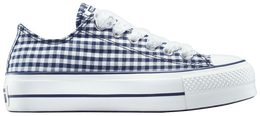 Кроссовки Converse Wmns Chuck Taylor All Star Lift Platform Low 'Gingham', синий a13664c | gingham