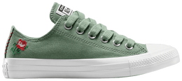 Кроссовки Converse Wmns Chuck Taylor All Star Low 'Cross Stitch Roses', зеленый a13658c | cross stitch roses