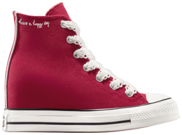 Кроссовки Converse Wmns Chuck Taylor All Star Wedge Platform High 'Crochet Laces', красный a12569c | crochet laces