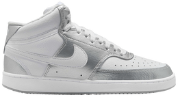 Кроссовки Nike Wmns Court Vision Mid 'Metallic Silver White', серебряный cd5436 108 | metallic silver white
