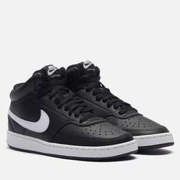 Женские кроссовки Nike Wmns Court Vision Mid, цвет чёрный, размер 39 EU cd5436-001-4913105