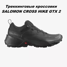 Кроссовки Salomon CROSS HIKE GTX 2, полнота D, размер UK 10; EUR 44 2/3; USA 10,5; 28,5 см; RU 43*, черный 103753609906