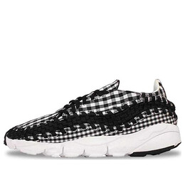 Кроссовки воздушные footscape плетеные движение Nike, черный 417725-001 | black/black-summit white