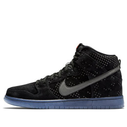 Кроссовки sb dunk high premium Nike, черный 806333-001 | black/black-clear