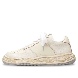 Кроссовки wayne og sole cracking leather low Maison Mihara Yasuhiro, белый a12fw715-white | white