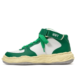 Кроссовки wayne vl og sole leather high-top sneaker Maison Mihara Yasuhiro, зеленый a09fw729-whtgrn | green