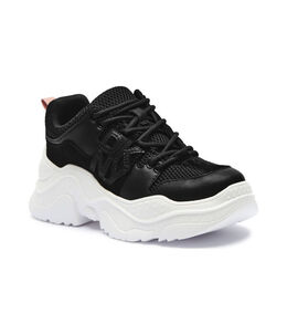Кроссовки Dkny кожаные на толстой подошве, черный dk245w0000130070039 | nero