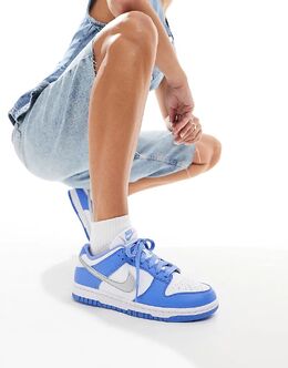 Кроссовки Dunk Low NN синего и серебристого цветов Nike 135765009 | mid blue