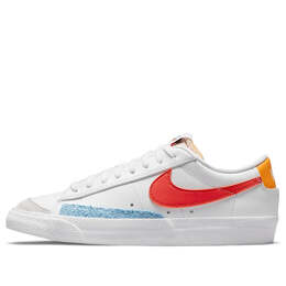 Кроссовки blazer low white orange' Nike, белый dc4769-105 | white