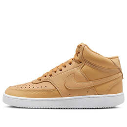 Кроссовки court vision mid wheat Nike, коричневый cd5436-700 | brown