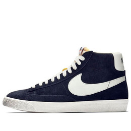 Кроссовки блейзер высокие винтажные nd Nike, черный 375722-001 | black/sail-orange blaze