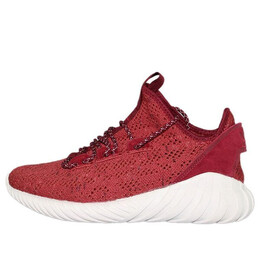 Кроссовки трубчатые doom носок primeknit Adidas, красный by3560 | mystery red/casual burgundy/crystal white